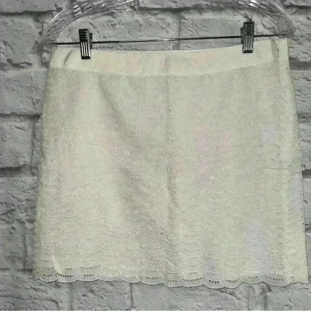 J. Crew lace cut out mini skirt 6